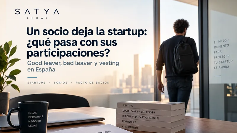 ¿Qué pasa si un socio abandona la startup? Vesting, good leaver y bad leaver en España